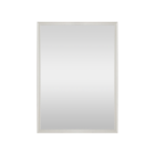 Espelho Decorativo Charm Branco Retangular Com Moldura 70x50cm Inspire