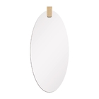 Espelho Decorativo Choker Aplique Madeira 3 130x60cm Oval