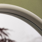 Espelho Decorativo Cinza Redondo Com Moldura 42x39cm Sweet Pampa Inspire