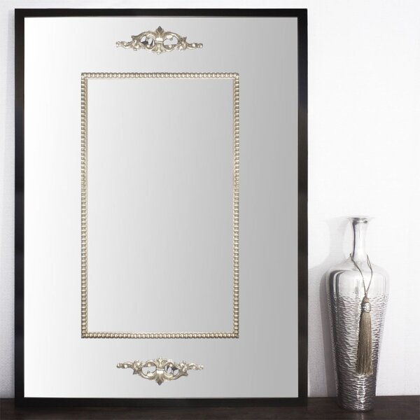 Espelho Decorativo Clássico Com Apliques 73x103cm Decore Pron