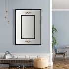 Espelho Decorativo Clássico Com Apliques 93x143cm Decore Pron