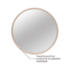 Espelho Decorativo Cobre Redondo Com Moldura 42x39cm Sweet Inspire