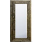 Espelho Decorativo Com Dupla Moldura Rústica 142cm X 232cm De