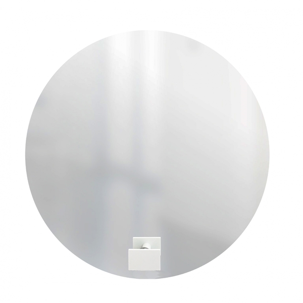 Espelho Decorativo Com Gancho Alumínio Branco Retangular 50 C