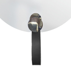 Espelho Decorativo Com Gancho Alumínio Cromado Com Corino Pre