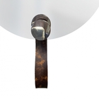 Espelho Decorativo Com Gancho Alumínio Cromado Com Corino Raj