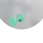 Espelho Decorativo Com Gancho Alumínio Verde 50 Cm Redondo