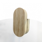 Espelho Decorativo Com Gancho Pinus Oblongo 50 Cm Redondo