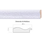 Espelho Decorativo Com Moldura Gravada 76x56cm Decore Pronto