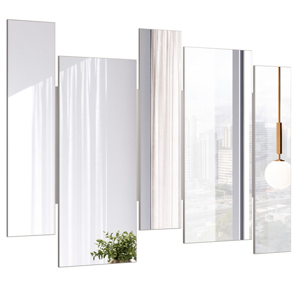 Espelho Decorativo Com Moldura Off White Isadora N01 - Lyam D