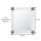 Espelho Decorativo Com Moldura Provençal E Apliques 82cm X 10