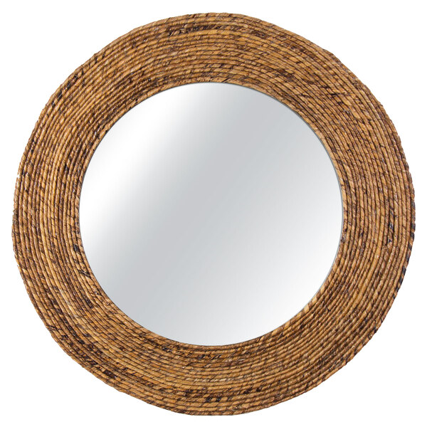 Espelho Decorativo Corda Bananeira 40 Cm Redondo