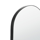 Espelho Decorativo Curvado com Moldura Preto 95x60cm