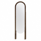 Espelho Decorativo Curvado Hub Natural Marrom 140x40cm Arte Própria