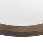 Espelho Decorativo Curvado Hub Natural Marrom 140x40cm Arte Própria