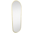 Espelho Decorativo Curvado Michi Capsula Dourado 110x50cm Arte Própria