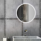 Espelho Decorativo De Parede Redondo Com Led - 30x30cm