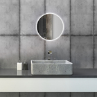 Espelho Decorativo De Parede Redondo Com Led - 30x30cm