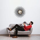 Espelho Decorativo De Parede Redondo Com Moldura Palitada Cel