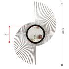 Espelho Decorativo De Parede Redondo Com Moldura Palitada Pul