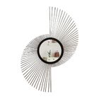 Espelho Decorativo De Parede Redondo Com Moldura Palitada Pul