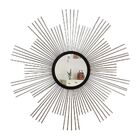 Espelho Decorativo De Parede Redondo Com Moldura Palitada Qua