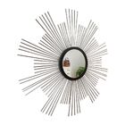 Espelho Decorativo De Parede Redondo Com Moldura Palitada Qua