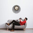 Espelho Decorativo De Parede Redondo Com Moldura Palitada Sat