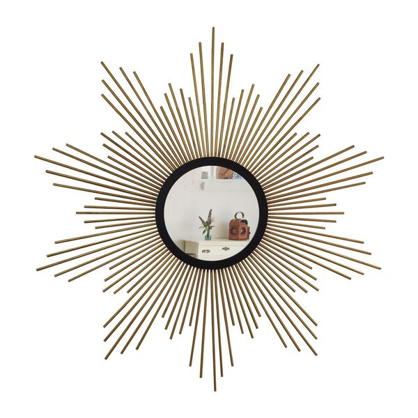 Espelho Decorativo De Parede Redondo Com Moldura Palitada Sup