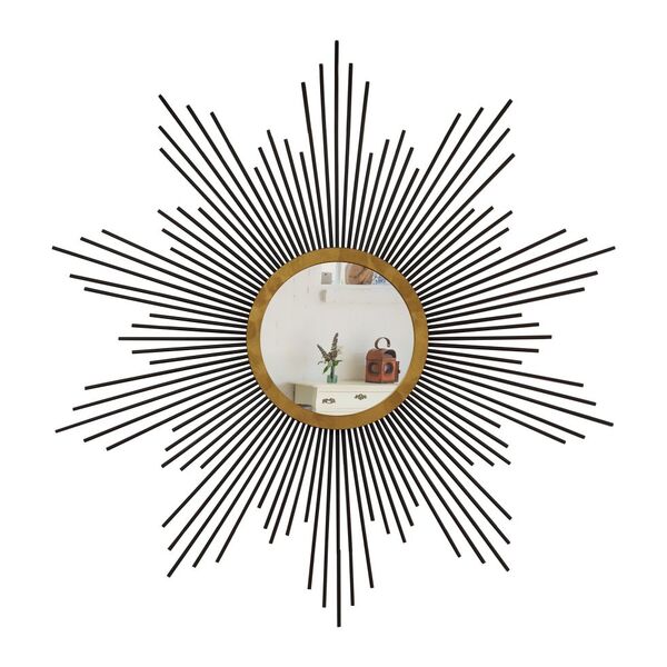 Espelho Decorativo De Parede Redondo Com Moldura Palitada Sup