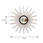 Espelho Decorativo De Parede Redondo Com Moldura Pequeno Mini