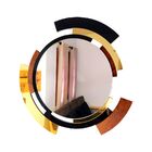 Espelho Decorativo De Parede Redondo Com Moldura Premium Mete