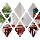 Espelho Decorativo Diamante Em Acrílico Losango 10 Peças