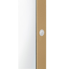 Espelho Decorativo Dourado Curvado Com Moldura 1,80x1m Mayuri