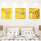 Espelho Decorativo Dourado Flower