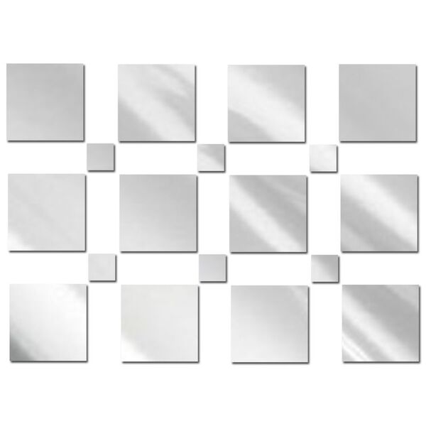 Espelho Decorativo Em Acrílico 18 Quadrados Personalizável