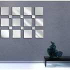 Espelho Decorativo Em Acrílico 18 Quadrados Personalizável