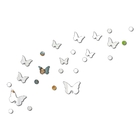 Espelho Decorativo Em Acrílico - Borboletas E Círculos - Epp-