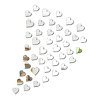 Espelho Decorativo Em Acrílico - Corações - Epp-018