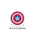 Espelho Decorativo Escudo Capitão América Em Acrílico Espelha