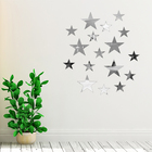 Espelho Decorativo Estrelas 12 Peças Em Acrílico Espelhado