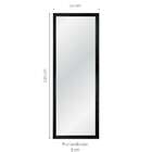 Espelho Decorativo Glam 135x55 Arabesco Preto