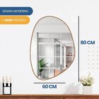 Espelho Decorativo Grande Orgânico 60x80cm Caramelo