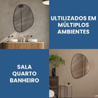 Espelho Decorativo Grande Orgânico 60x80cm Caramelo