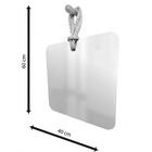 Espelho Decorativo Hole Alça Sisal Blue 40x40 Cm