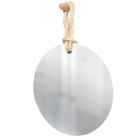 Espelho Decorativo Hole Alça Sisal Natural 50 Cm Redondo