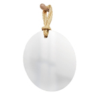 Espelho Decorativo Hole Alça Sisal Natural 50 Cm Redondo