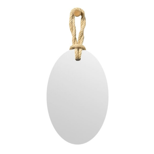 Espelho Decorativo Hole Alça Sisal Natural 60x40 Cm