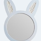 Espelho Decorativo Infantil 48x37cm Branco Coelho