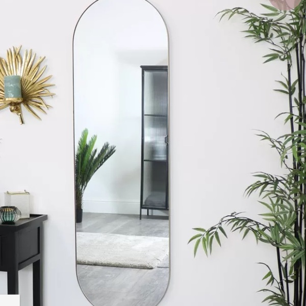 Espelho Decorativo Lapidado Oval 60x150cm